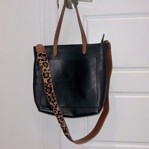 Madewell The Zip Top Medium Transport tote new w tags and bonus strap!